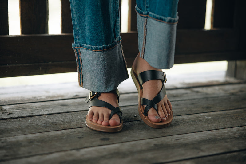 Storm Strappy Sandal - Black