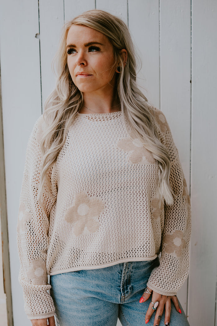 Papilon Daisy Open Knit Sweater