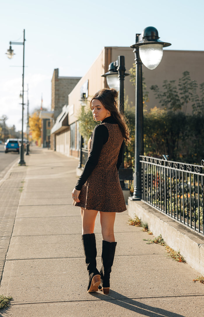 Rylee + Cru  Maeve Mini Dress - Leopard