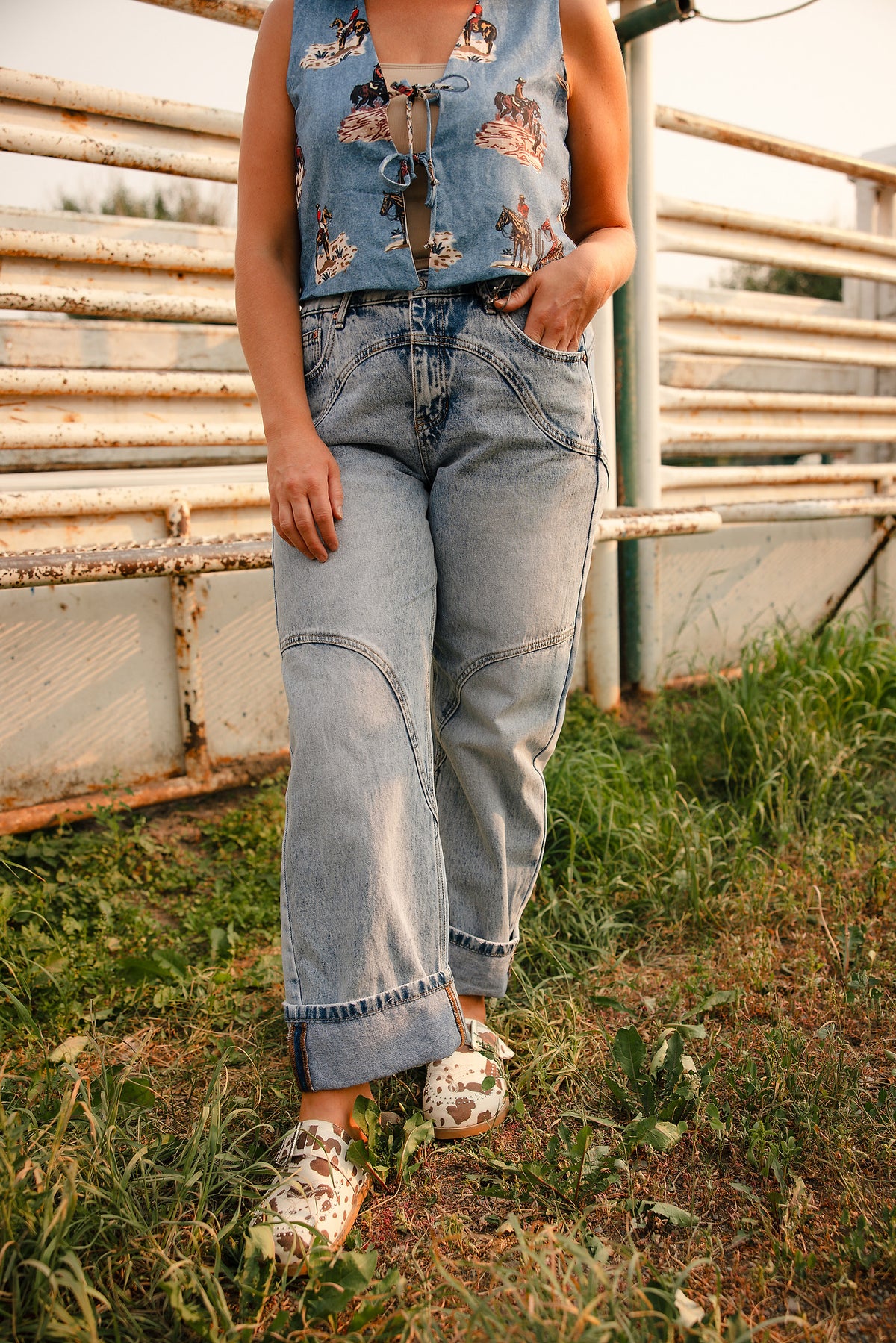 Western Stitch Barrel Jean