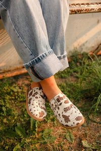 Josephine Clog - Cowprint