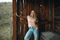 Aztec Velvet Mesh Top