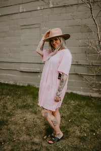Brunette the Label Tiered Tee Dress