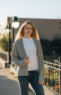 Lightweight Knit Cardi - Mint