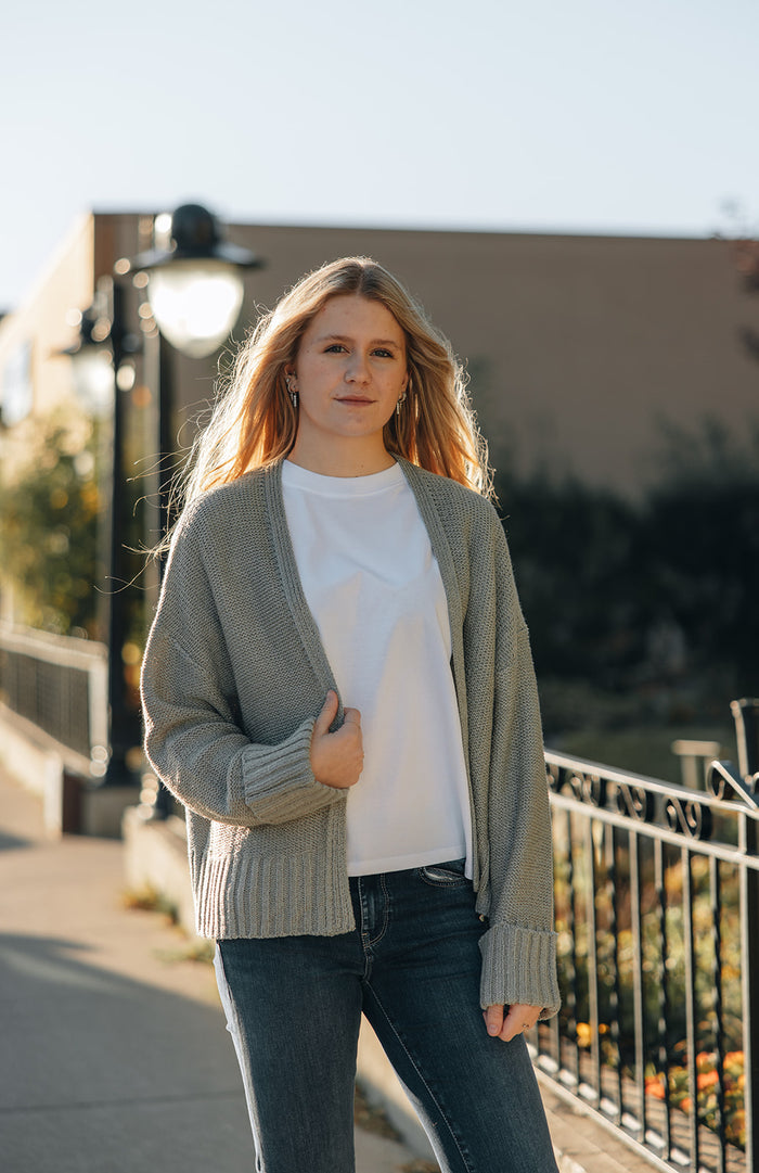 Lightweight Knit Cardi - Mint