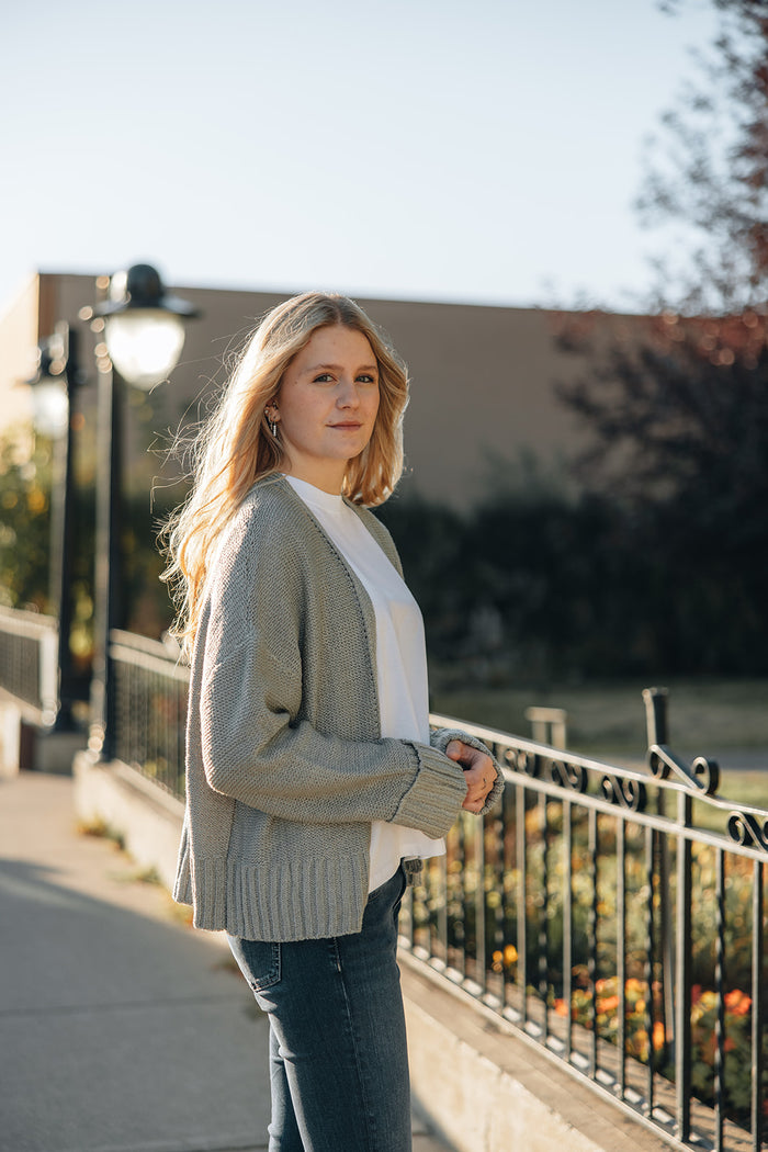Lightweight Knit Cardi - Mint