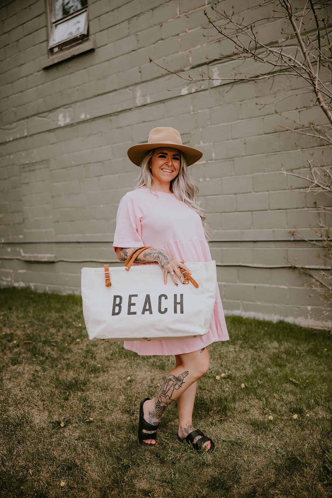 Brunette the Label Tiered Tee Dress