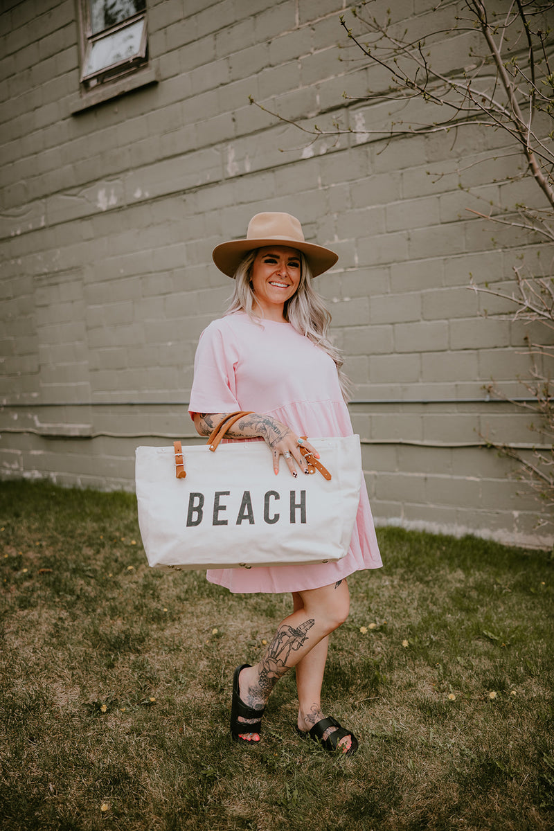 Brunette the Label Tiered Tee Dress