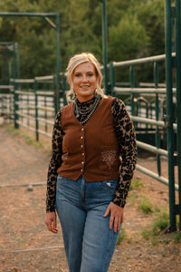 Charlie B - Leopard Long Sleeve Top