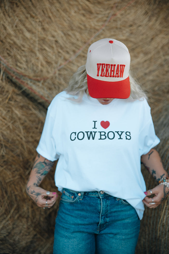 Brunette The Label I Love Cowboys Boxy Tee