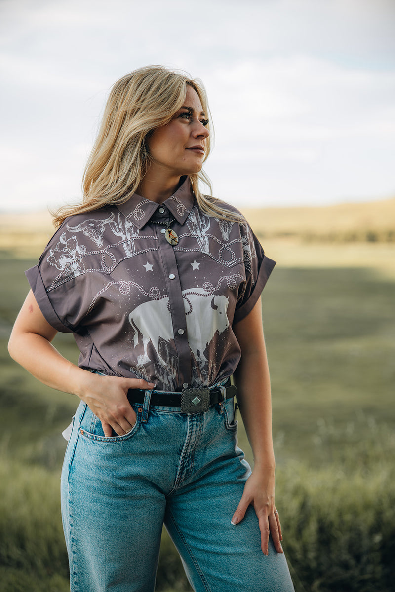 Buffalo Girls Embroidered Top