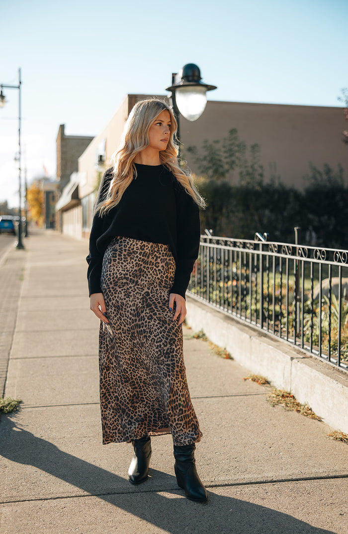 Z Supply Izabel Leopard Skirt