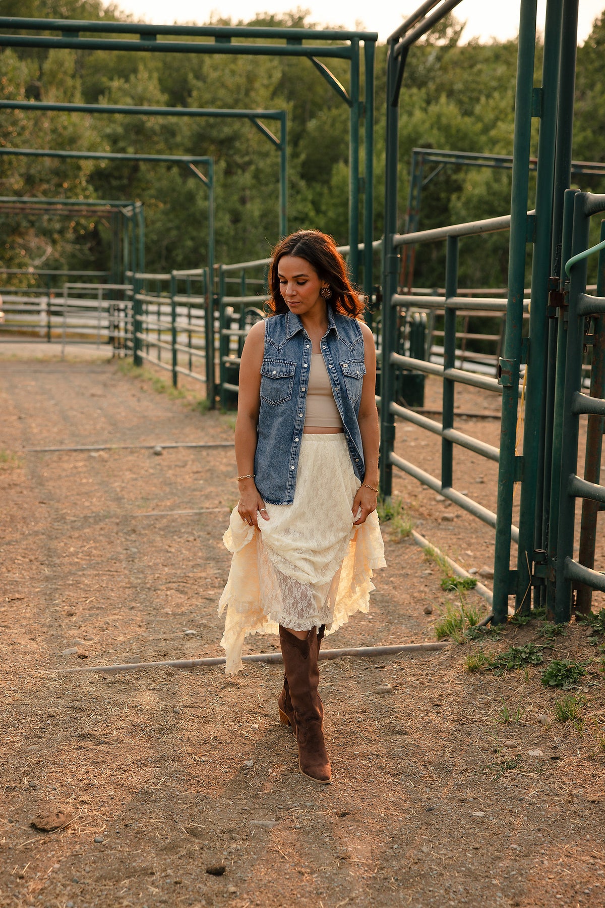 Prairie Fields Lace Skirt