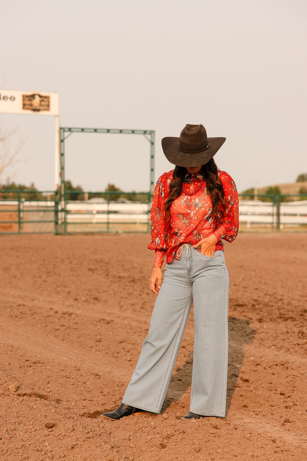 Burning Red Blouse