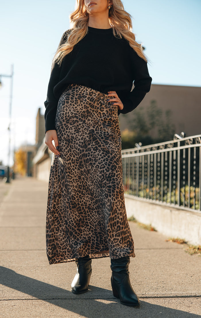 Z Supply Izabel Leopard Skirt
