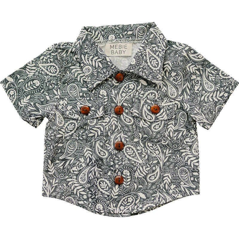 Mebie Baby Paisley Button Up Shirt