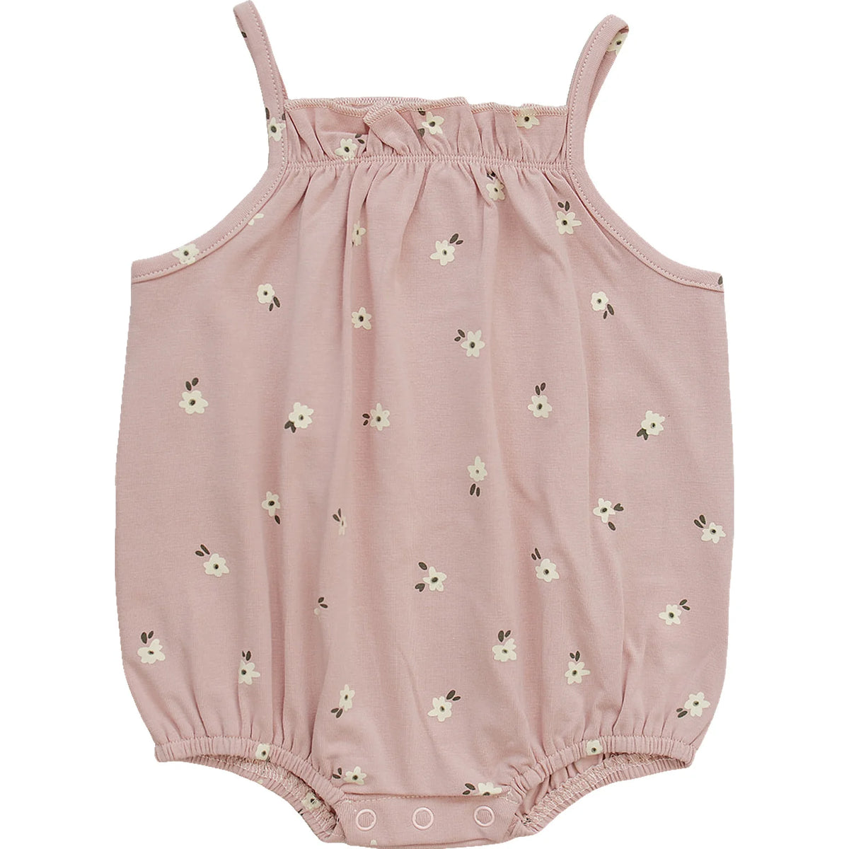 Mebie Baby Floral Tank Bubble Romper