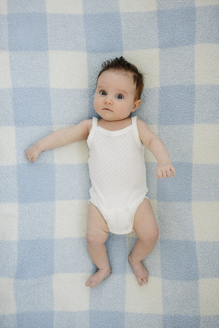 Pointelle Tank - White