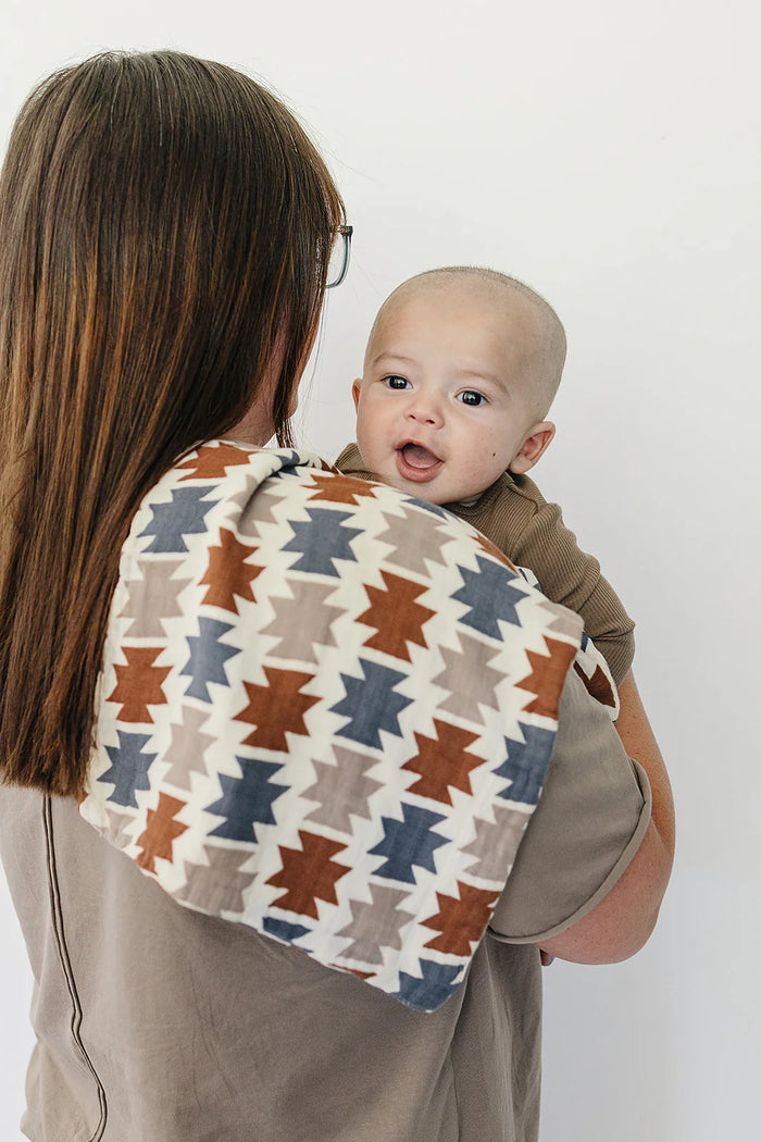 Mebie Baby Western Aztec Muslin Burp Cloth