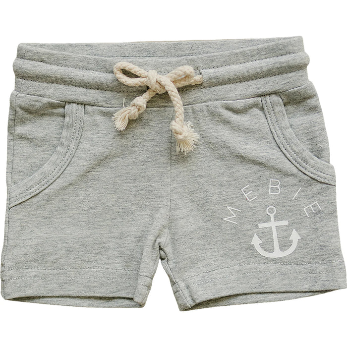 Pocket Cotton Shorts - Heather Grey