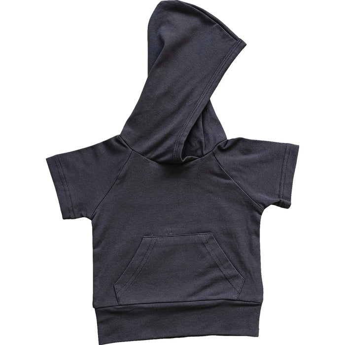 Mebie Baby Hooded Tee - Slate