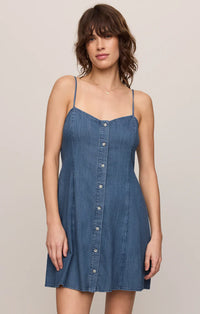 Z Supply Angel Eyes Denim Mini Dress