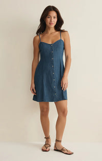 Z Supply Angel Eyes Denim Mini Dress