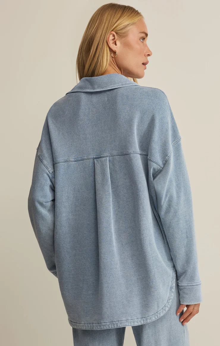 Z Supply All Day Jacket - Ocean Indigo