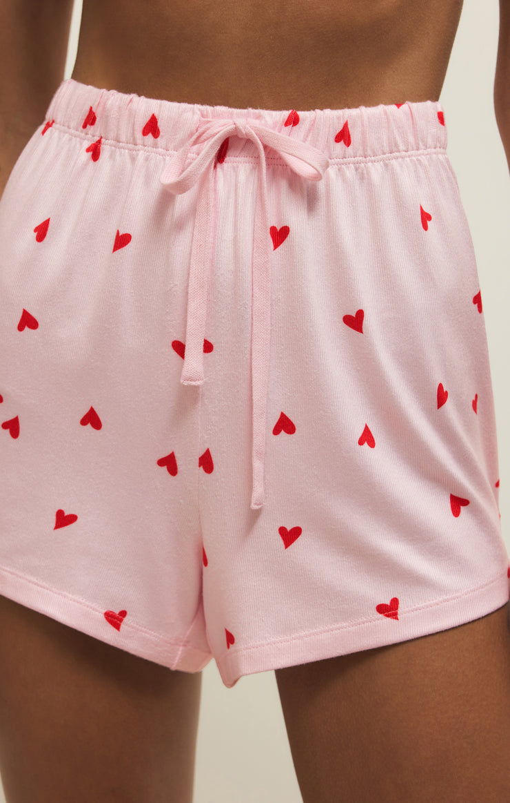 Z Supply Love First Heart Shorts