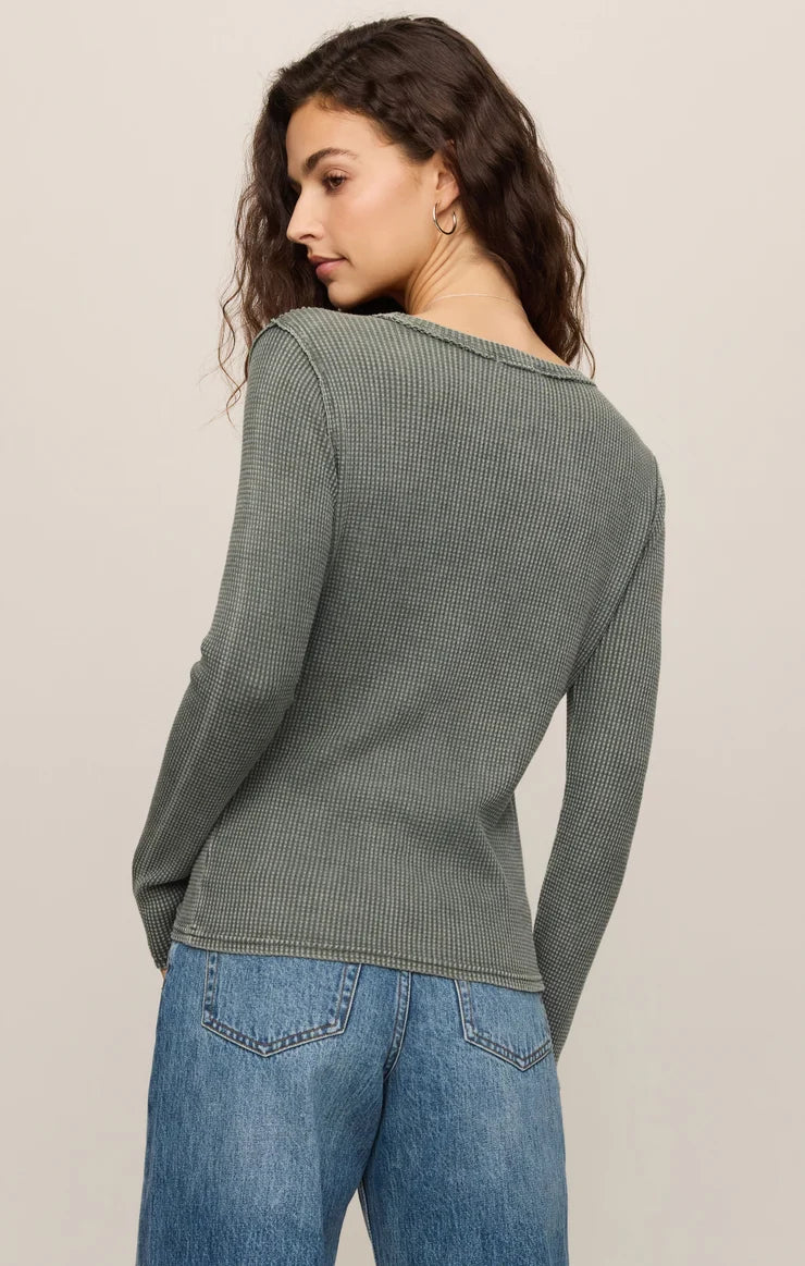 Z Supply Arlet Mini Thermal Top - Monstera