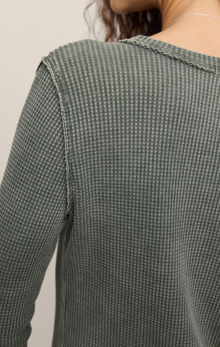 Z Supply Arlet Mini Thermal Top - Monstera