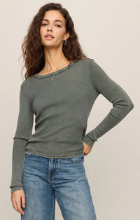 Z Supply Arlet Mini Thermal Top - Monstera