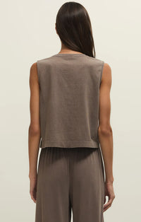 Z Supply Sloane Jersey Tank - Taupe
