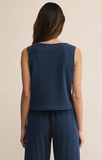 Z Supply Scout Jersey Denim Tank