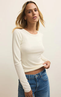 Z Supply Second Skin Long Tee - Cloud