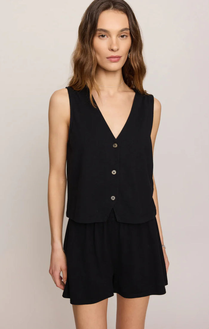 Z Supply Noelle Jersey Top - Black