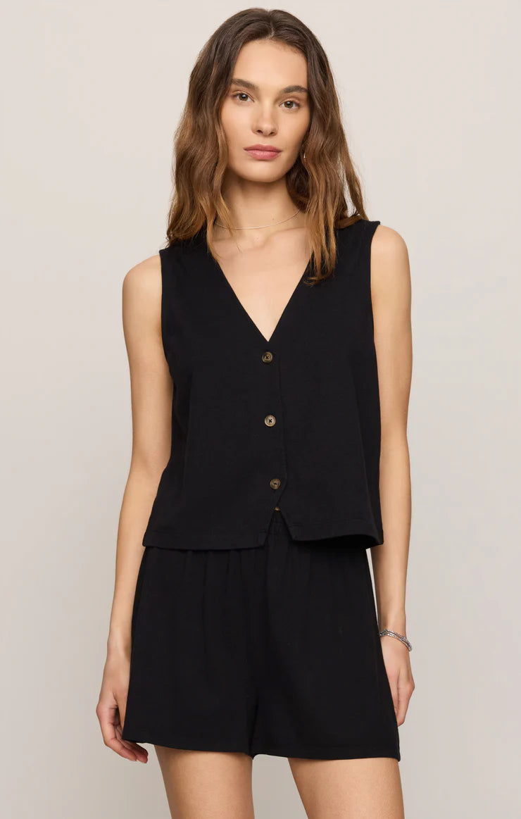 Z Supply Noelle Jersey Top - Black