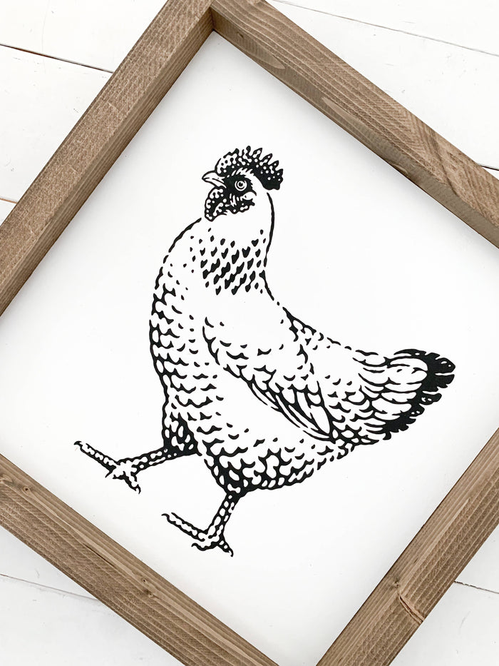 Ashwood Designs - Chicken: Dark Walnut