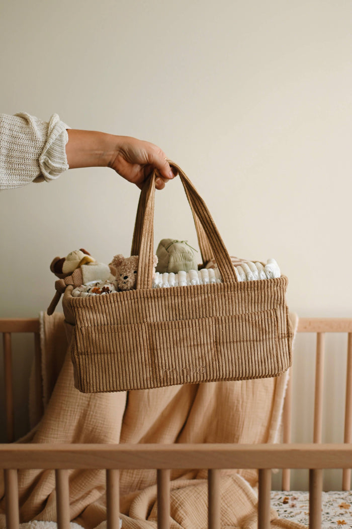 Minika - Diaper Caddy - Almond