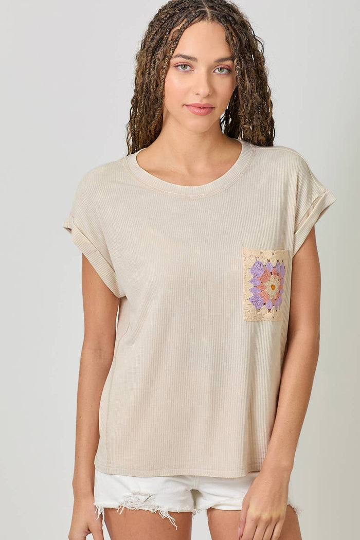 Mystree Crochet Pocket Top