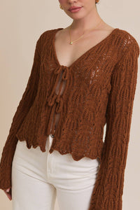 Bell Sleeve Knit Cardi (S-3XL)