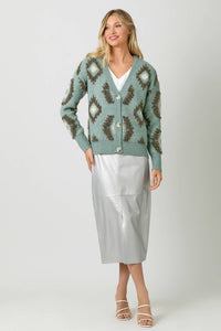 Aztec Cardi - Sage