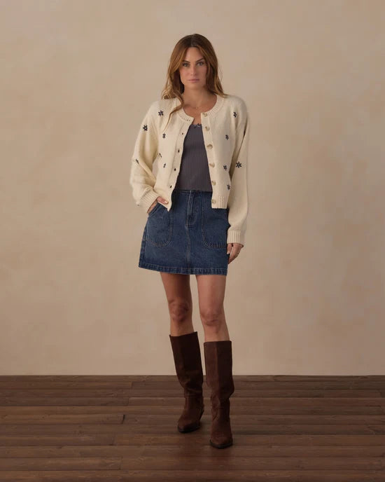 Rylee & Cru Cheyenne Cardigan Midnight Daisies