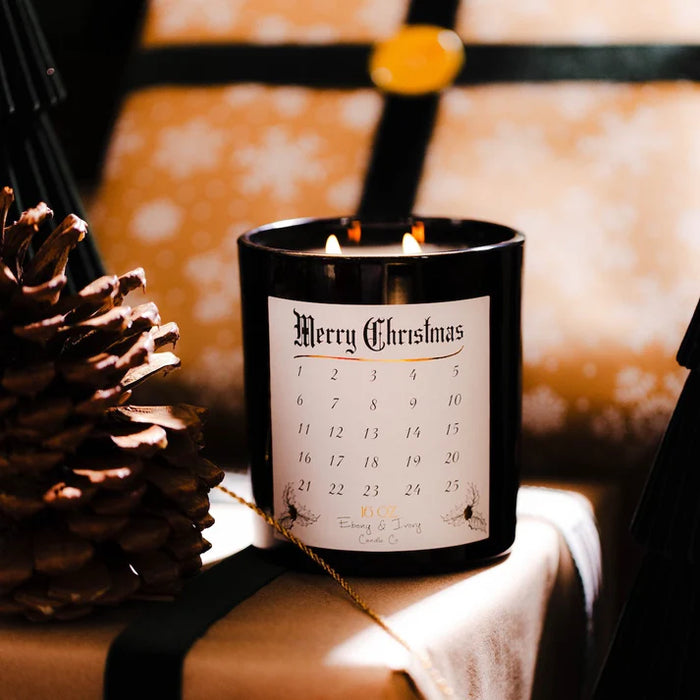 Ebony & Ivory Candles - Christmas