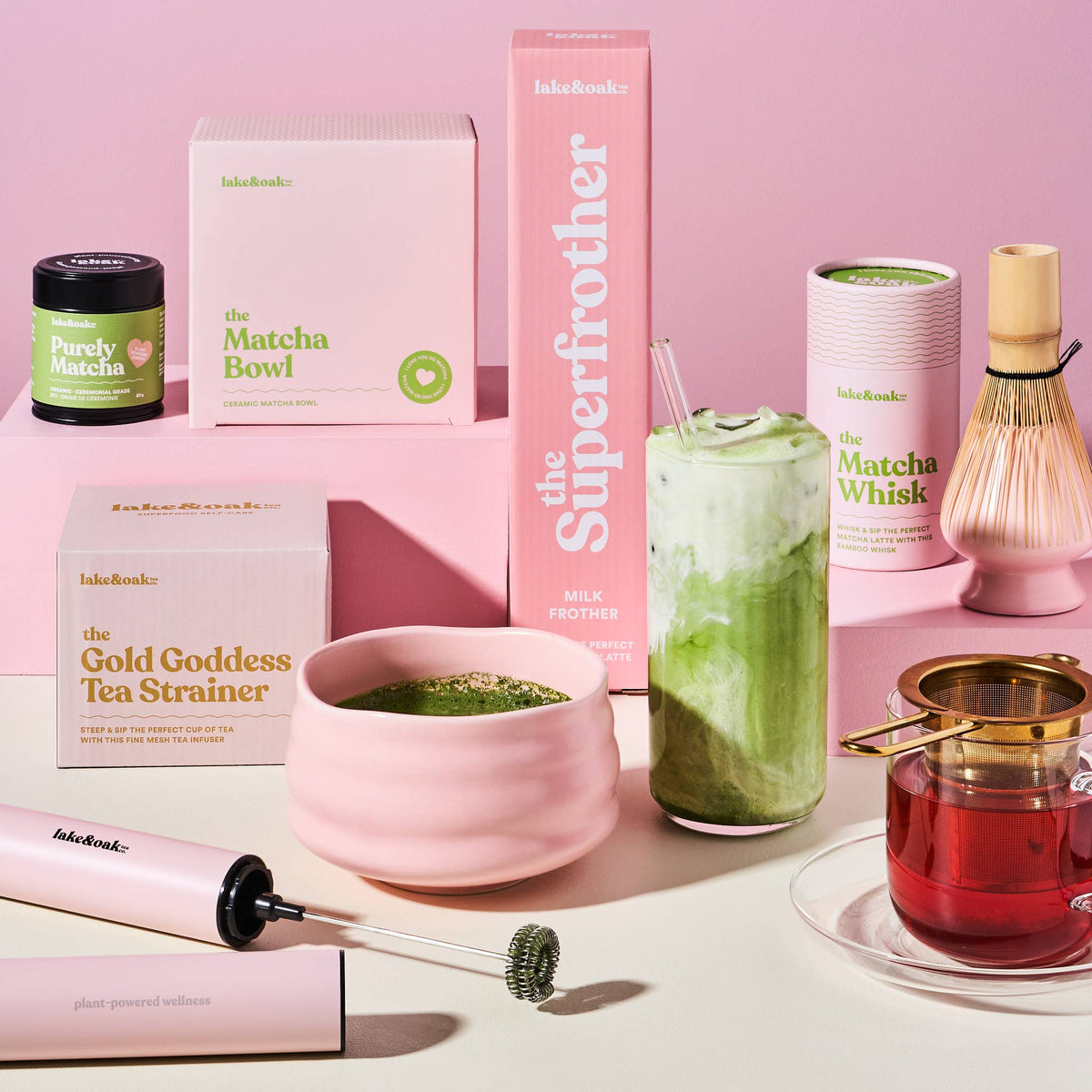 Lake & Oak Tea Co. - The Matcha Bowl: Pink