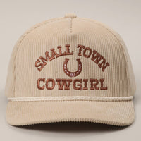 Small Town Cowgirl Cord Hat