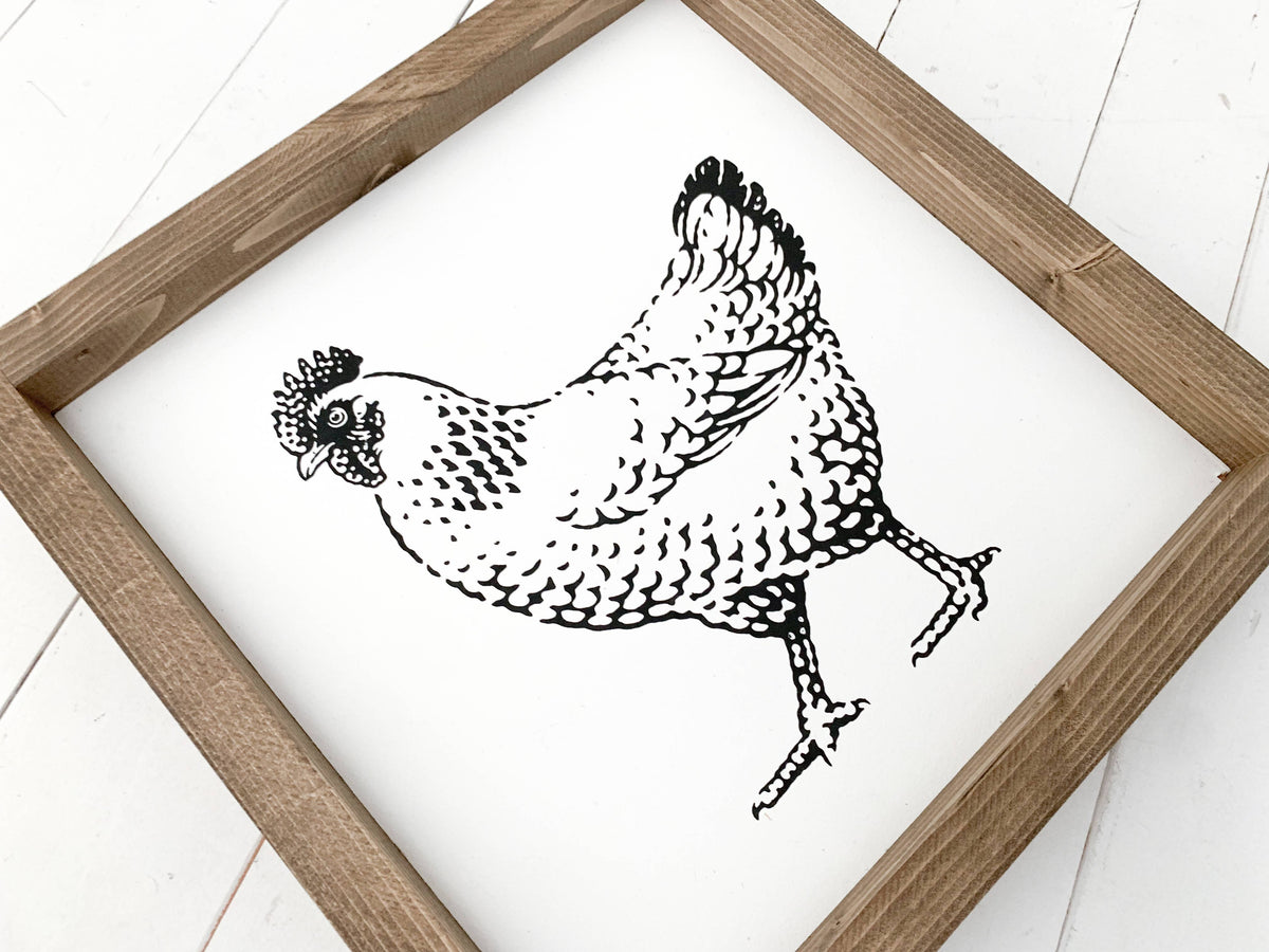 Ashwood Designs - Chicken: Dark Walnut