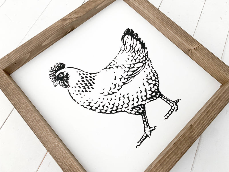 Ashwood Designs - Chicken: Dark Walnut