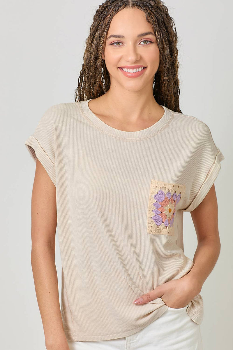 Mystree Crochet Pocket Top