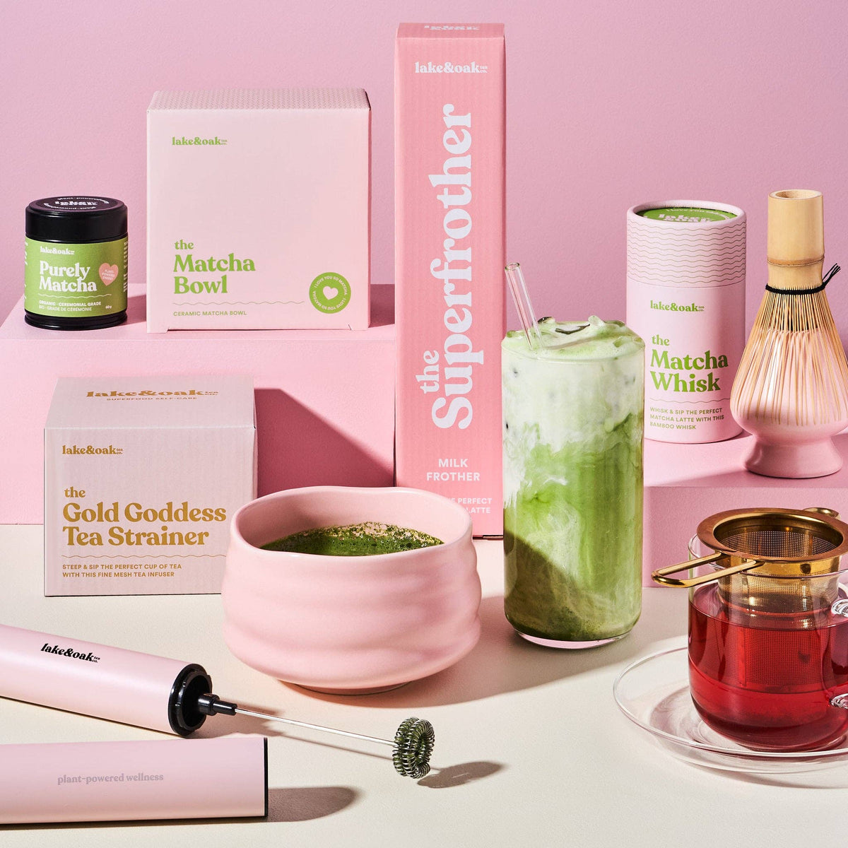 Lake & Oak Tea Co. - The Matcha Bowl - Oat Milk (with spout)